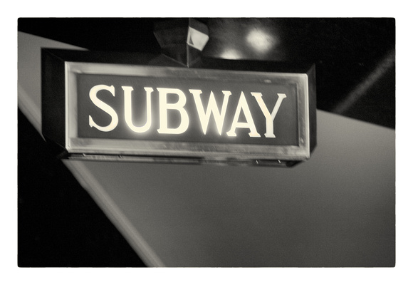 Subway sign, Midtown, New York City
